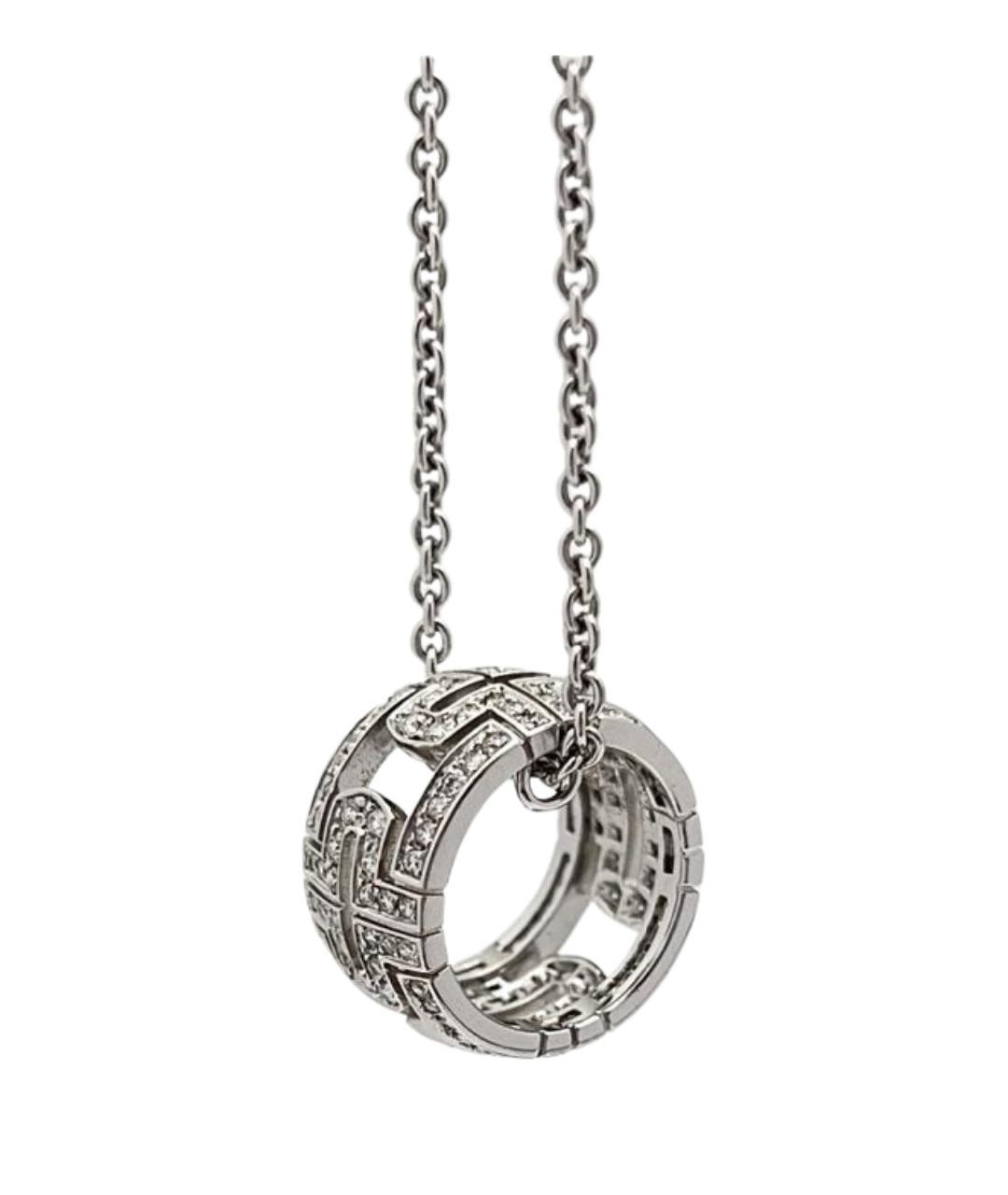 BVLGARI Серебряное колье из белого золота, фото 1