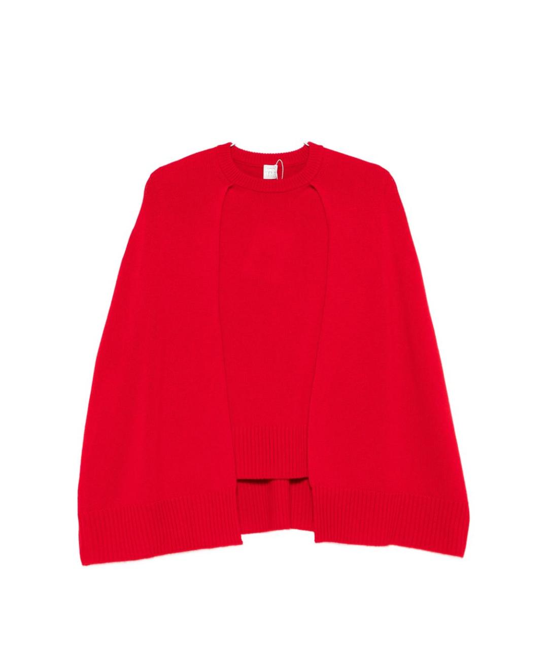 TOTEME Красный кашемировый джемпер / свитер, фото 1