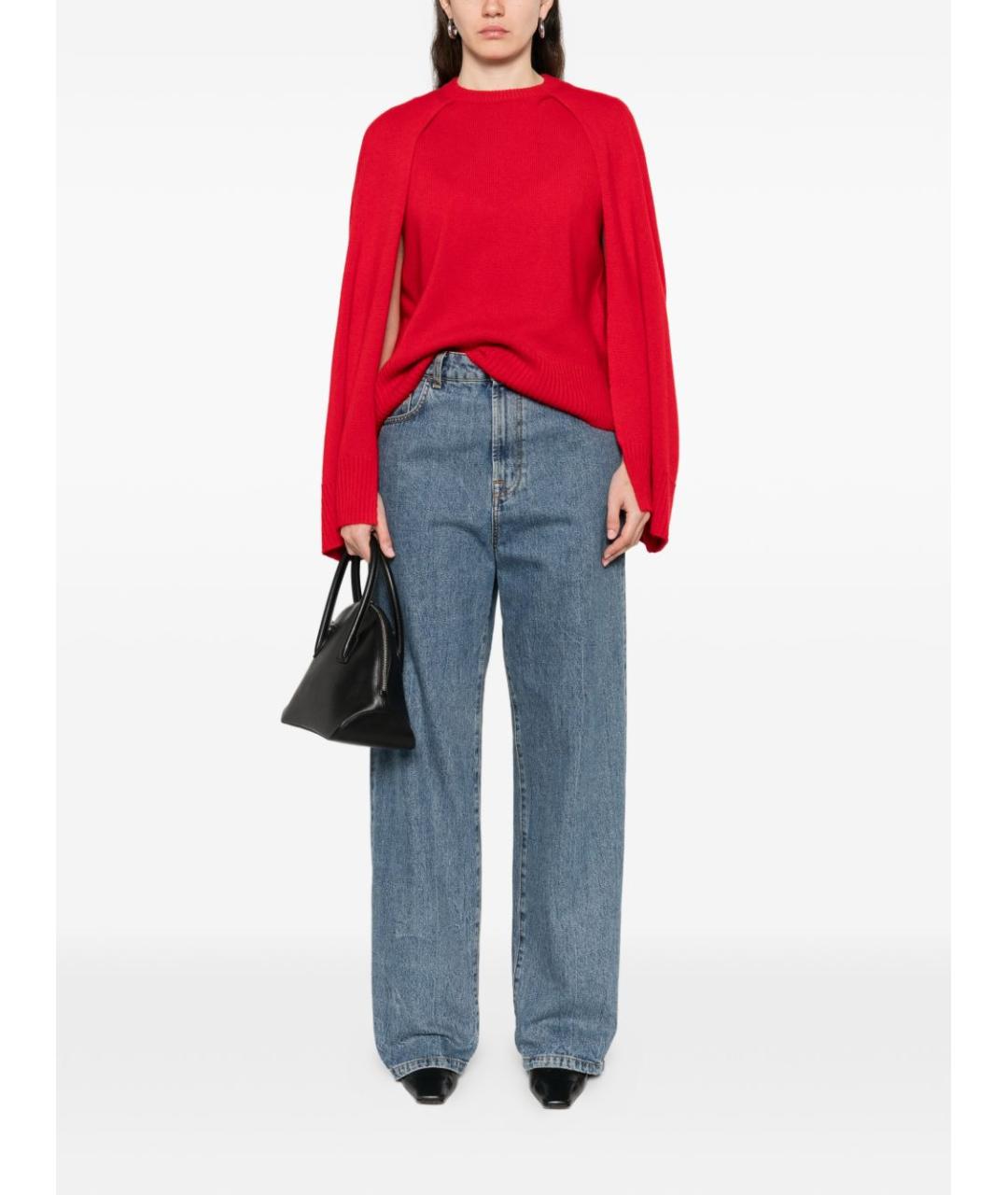 TOTEME Красный кашемировый джемпер / свитер, фото 4