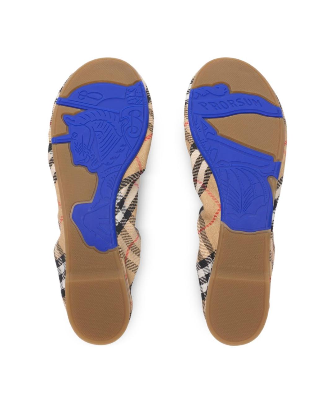 BURBERRY Мульти текстильные балетки, фото 5