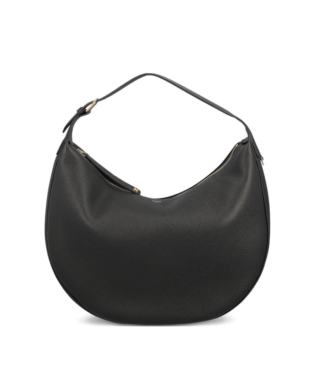 CELINE Черная кожаная сумка через плечо, фото 1