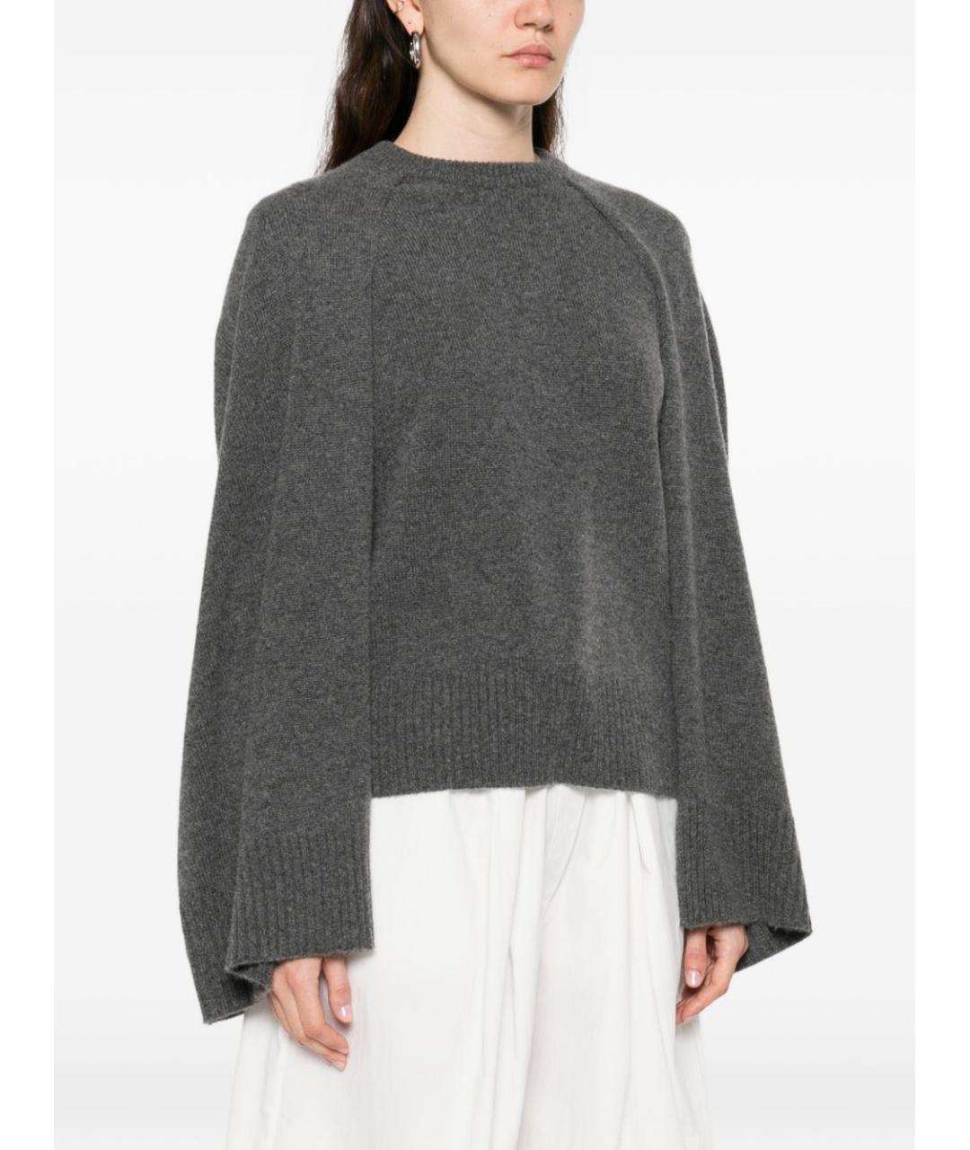 TOTEME Серый кашемировый джемпер / свитер, фото 4