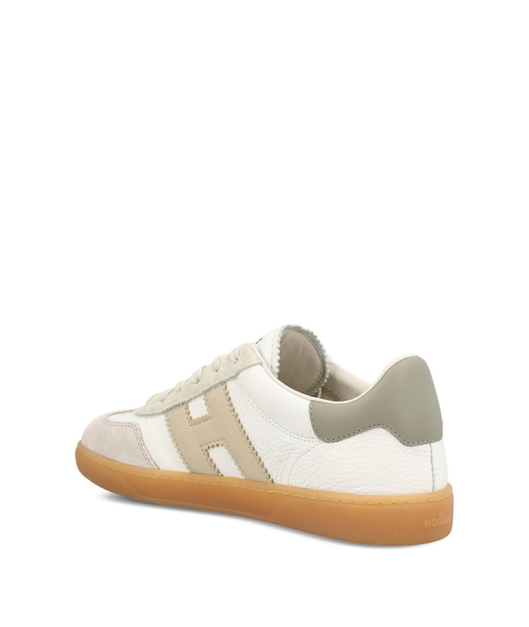 HOGAN Белые кожаные кеды, фото 3