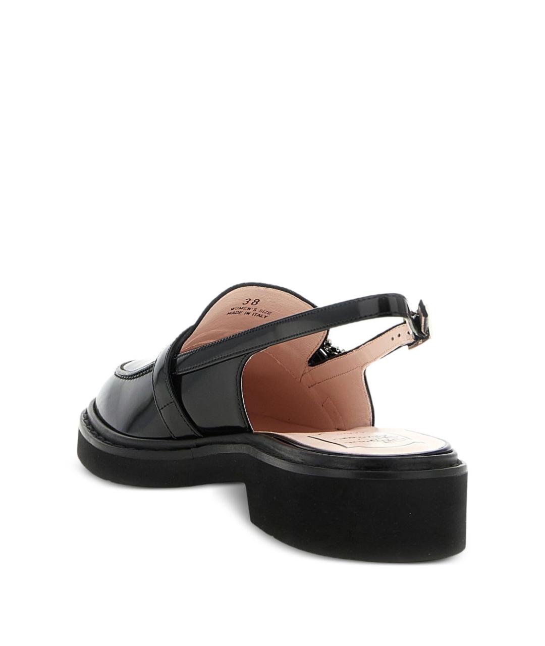 ROGER VIVIER Черные балетки из лакированной кожи, фото 4