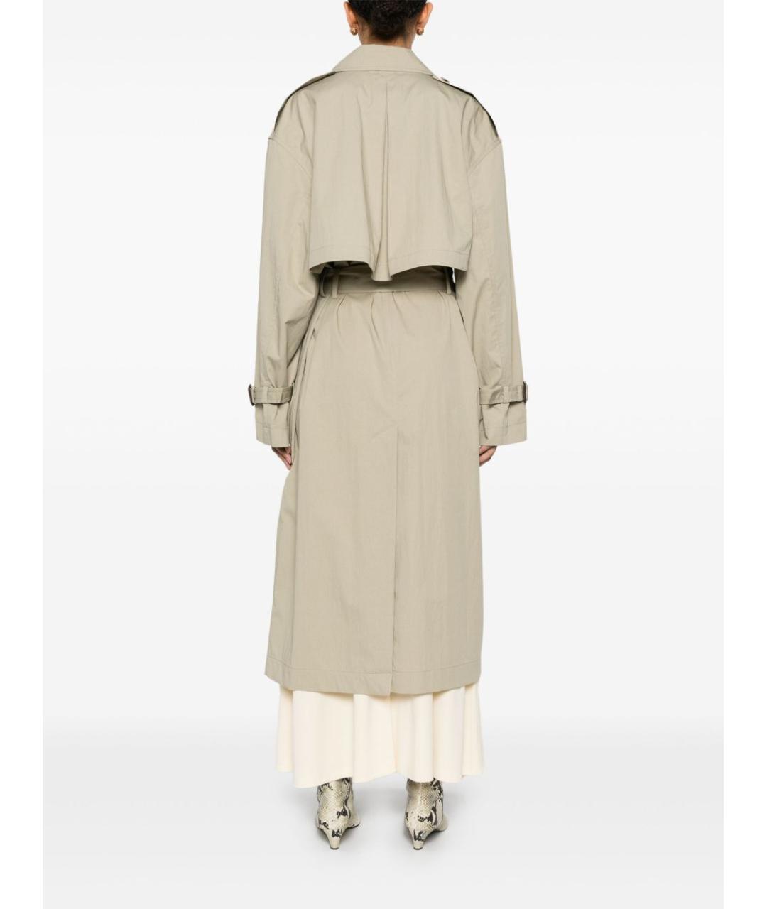 TOTEME Бежевый хлопковый тренч/плащ, фото 3