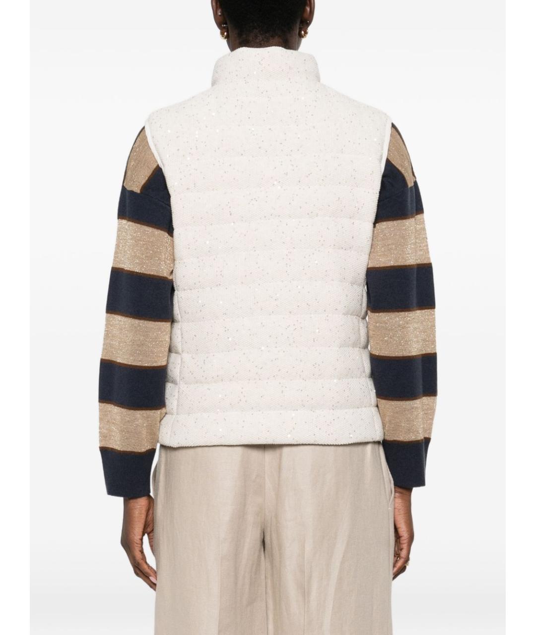 BRUNELLO CUCINELLI Бежевый хлопковый жилет, фото 5