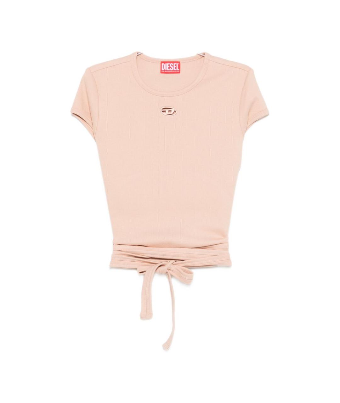 DIESEL Бежевая хлопковая футболка, фото 1