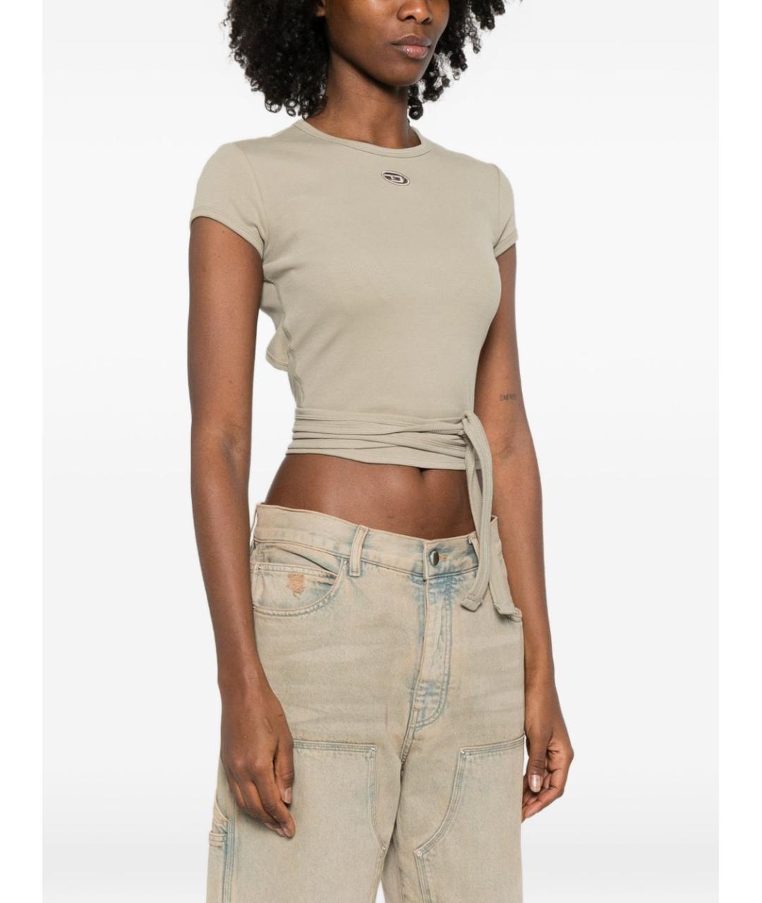 DIESEL Бежевая футболка, фото 3