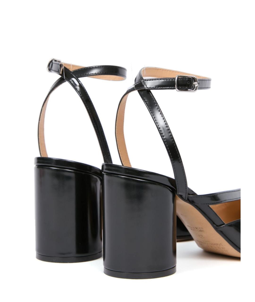 MAISON MARGIELA Черные кожаные туфли, фото 3