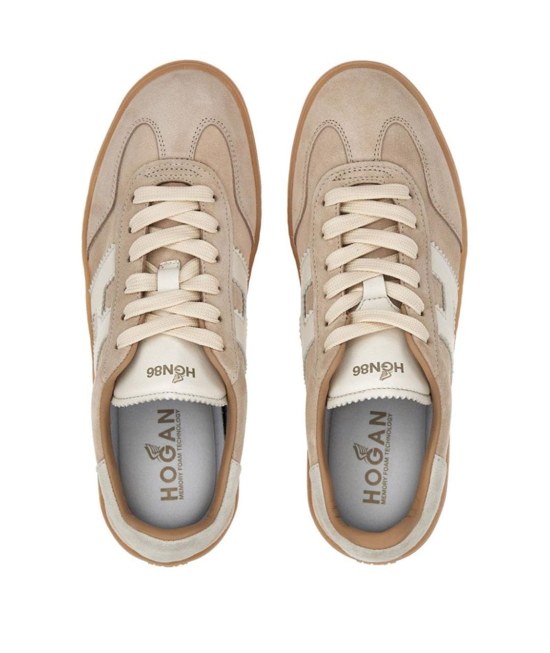 HOGAN Бежевые замшевые кеды, фото 2