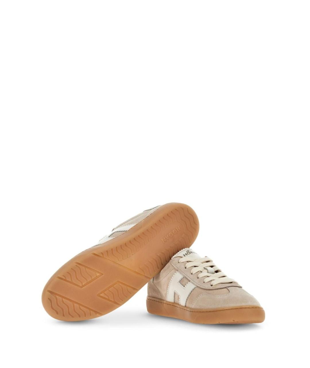 HOGAN Бежевые замшевые кеды, фото 5
