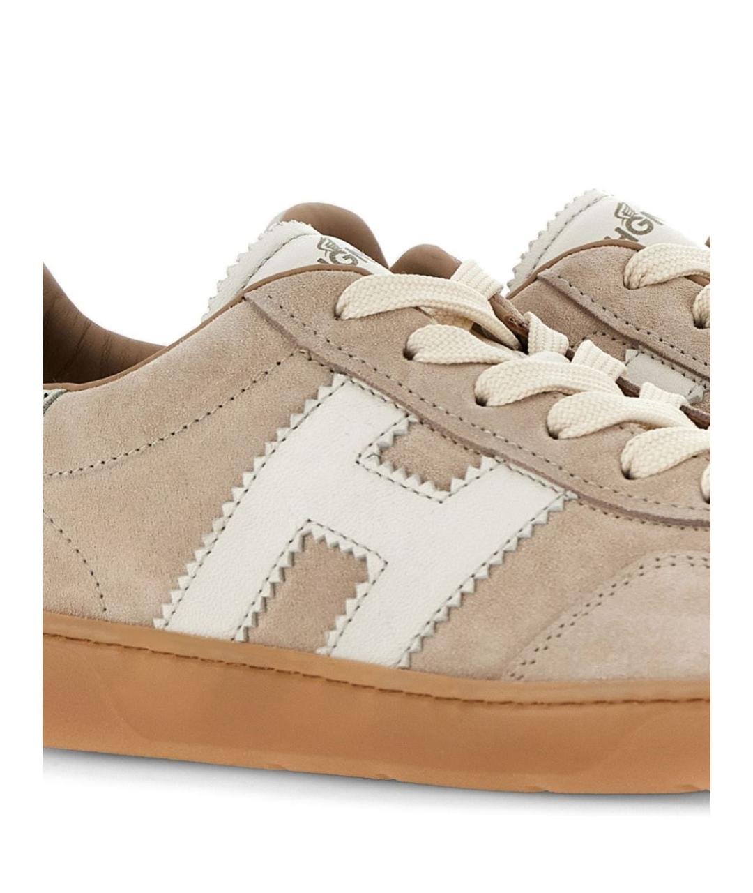 HOGAN Бежевые замшевые кеды, фото 6