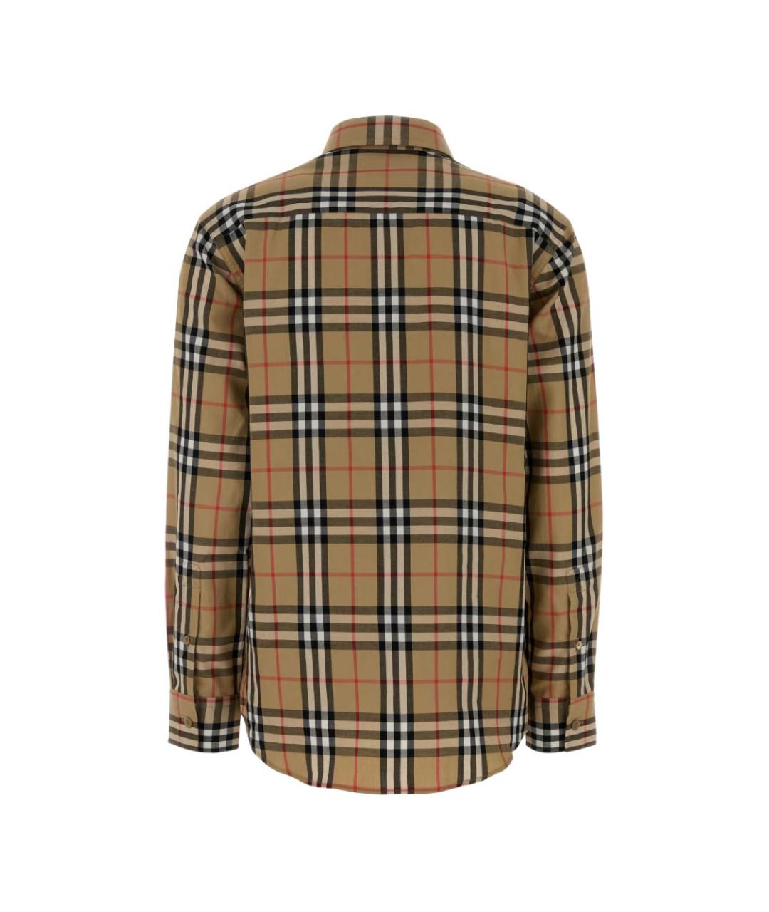 BURBERRY Бежевая хлопковая рубашка, фото 2