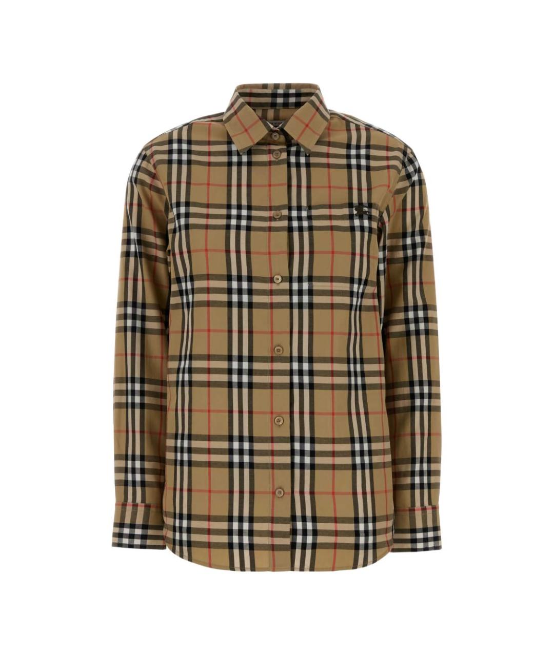 BURBERRY Бежевая хлопковая рубашка, фото 1