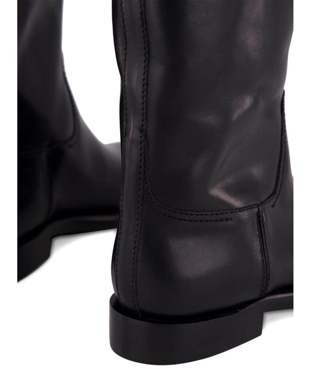 PARIS TEXAS Черные кожаные сапоги, фото 4