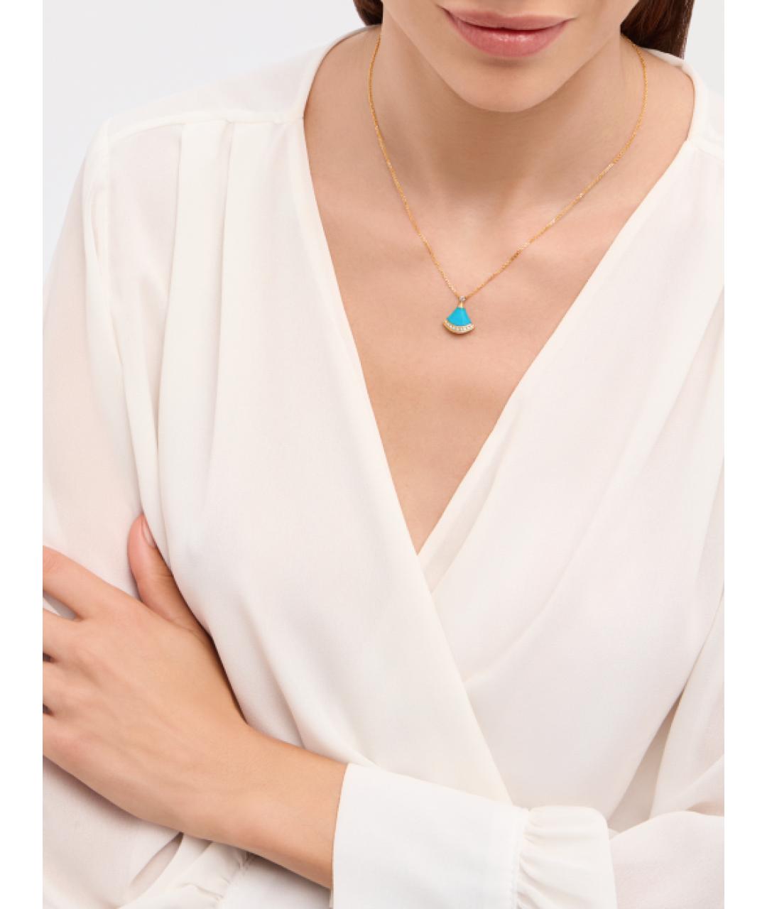 BVLGARI Золотое колье из желтого золота, фото 4