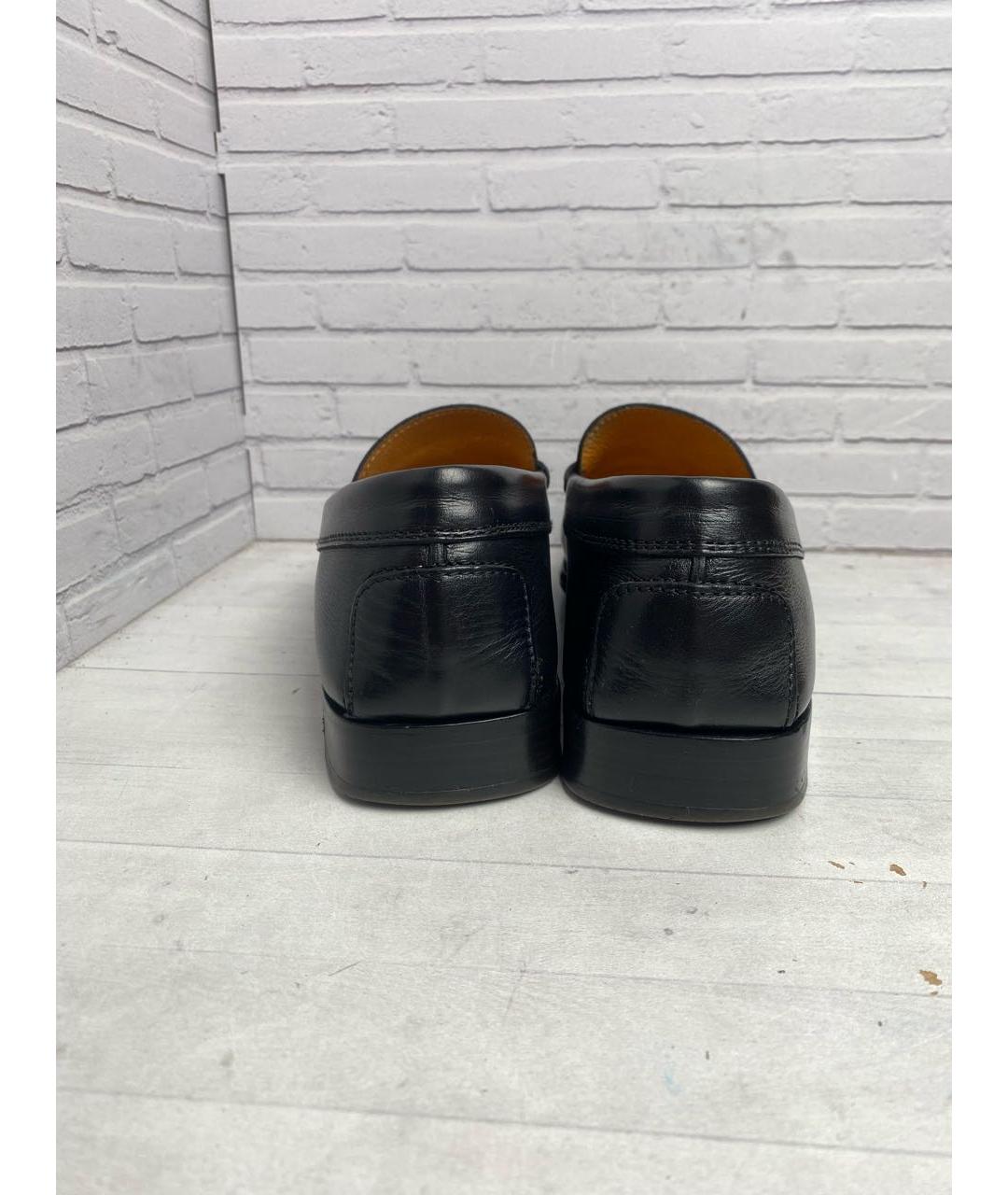 TOD'S Черные кожаные лоферы, фото 4