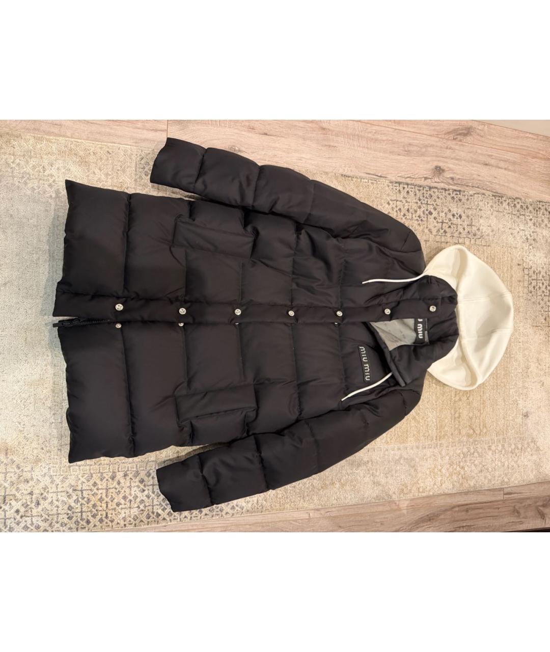 MIU MIU Черный пуховик, фото 4