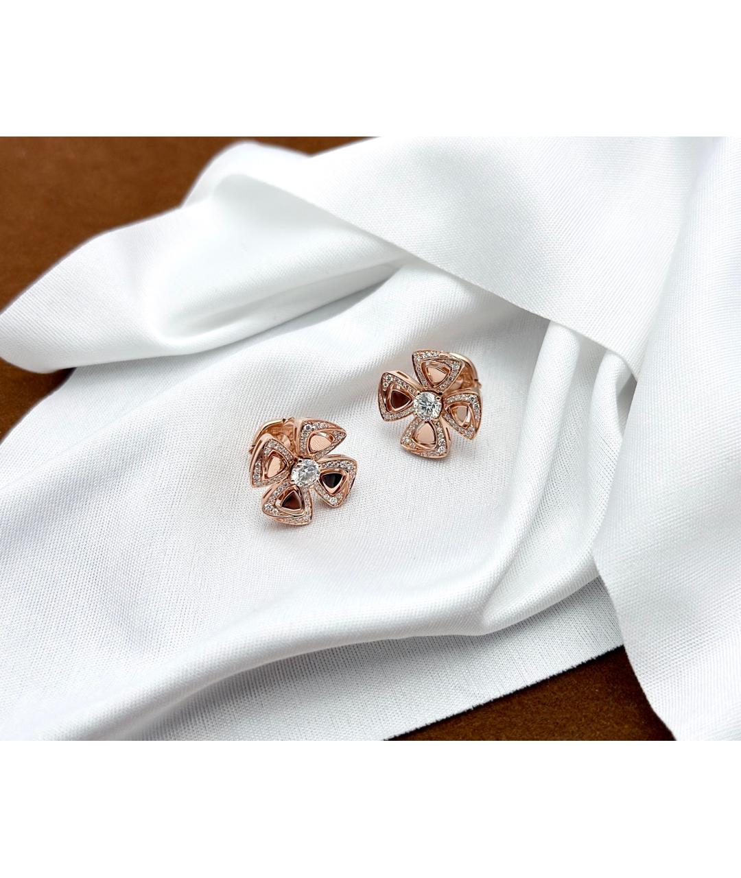 BVLGARI Золотые серьги из розового золота, фото 3
