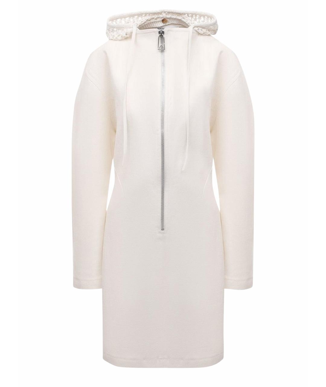 BOTTEGA VENETA Бежевое льняное повседневное платье, фото 1