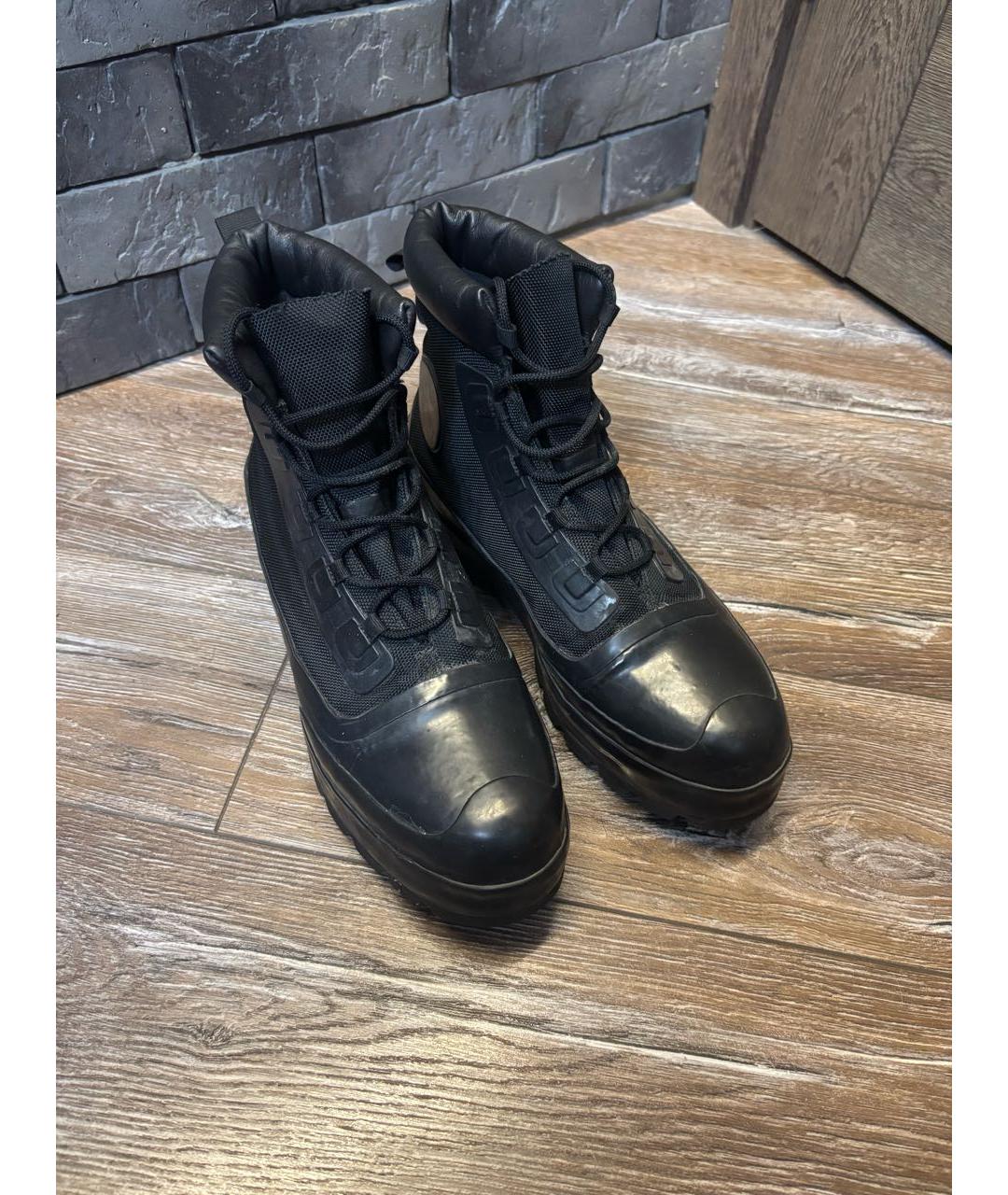 AMBUSH Черные резиновые высокие ботинки, фото 2