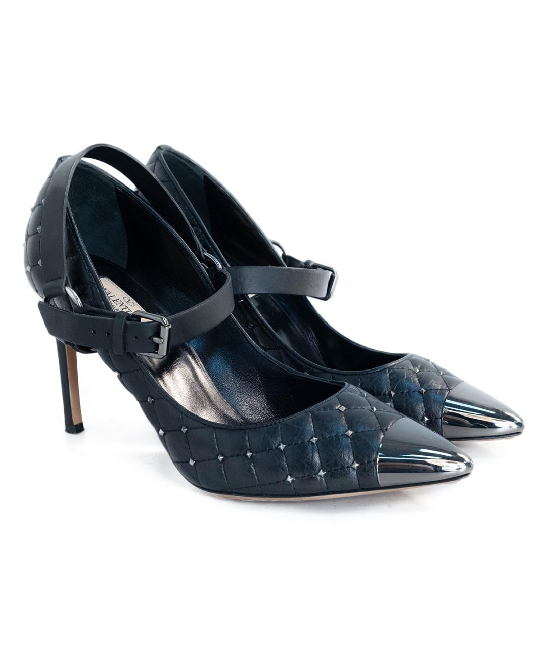 VALENTINO Черные кожаные туфли, фото 2