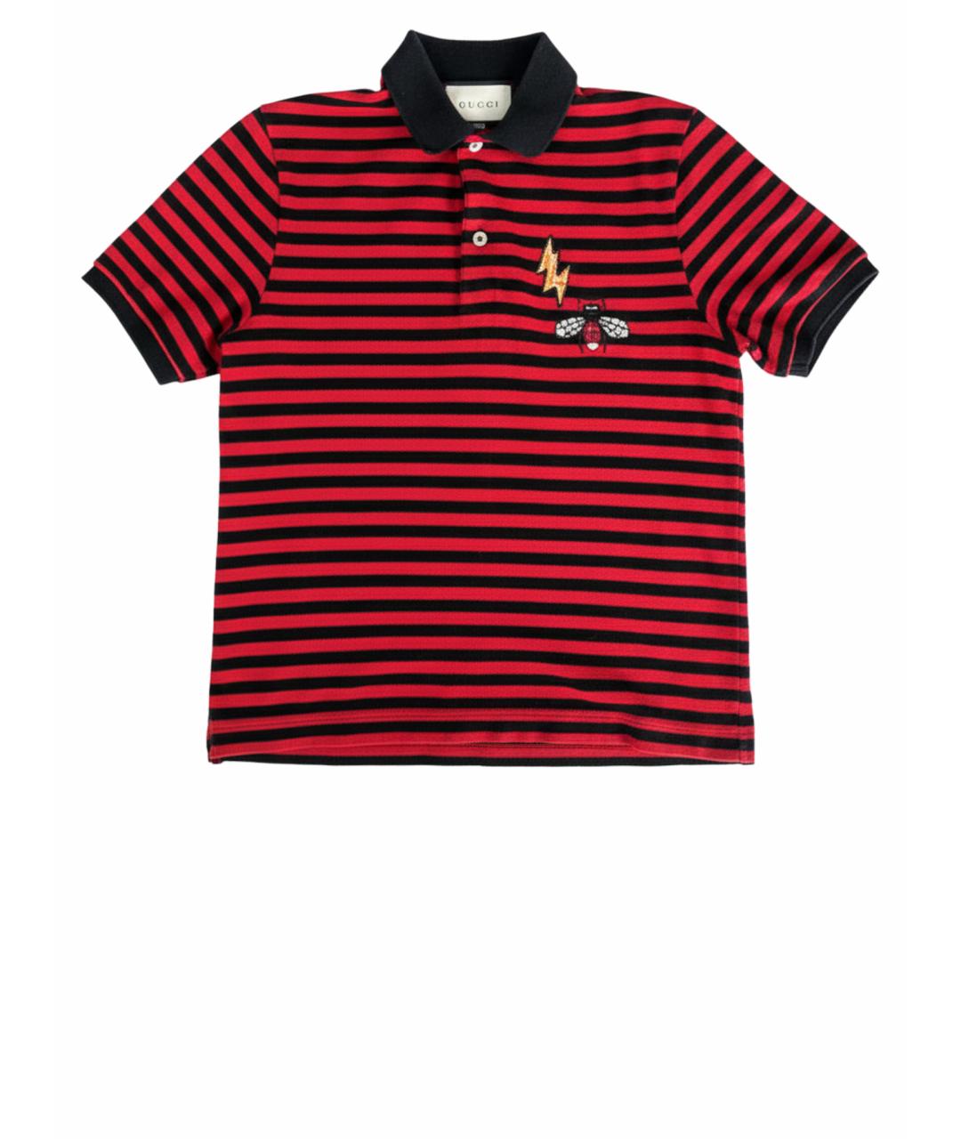 GUCCI Мульти хлопковое поло с коротким рукавом, фото 1