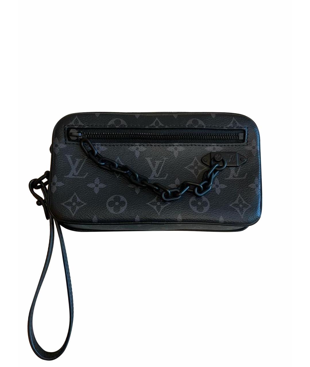 LOUIS VUITTON Черная барсетка, фото 1