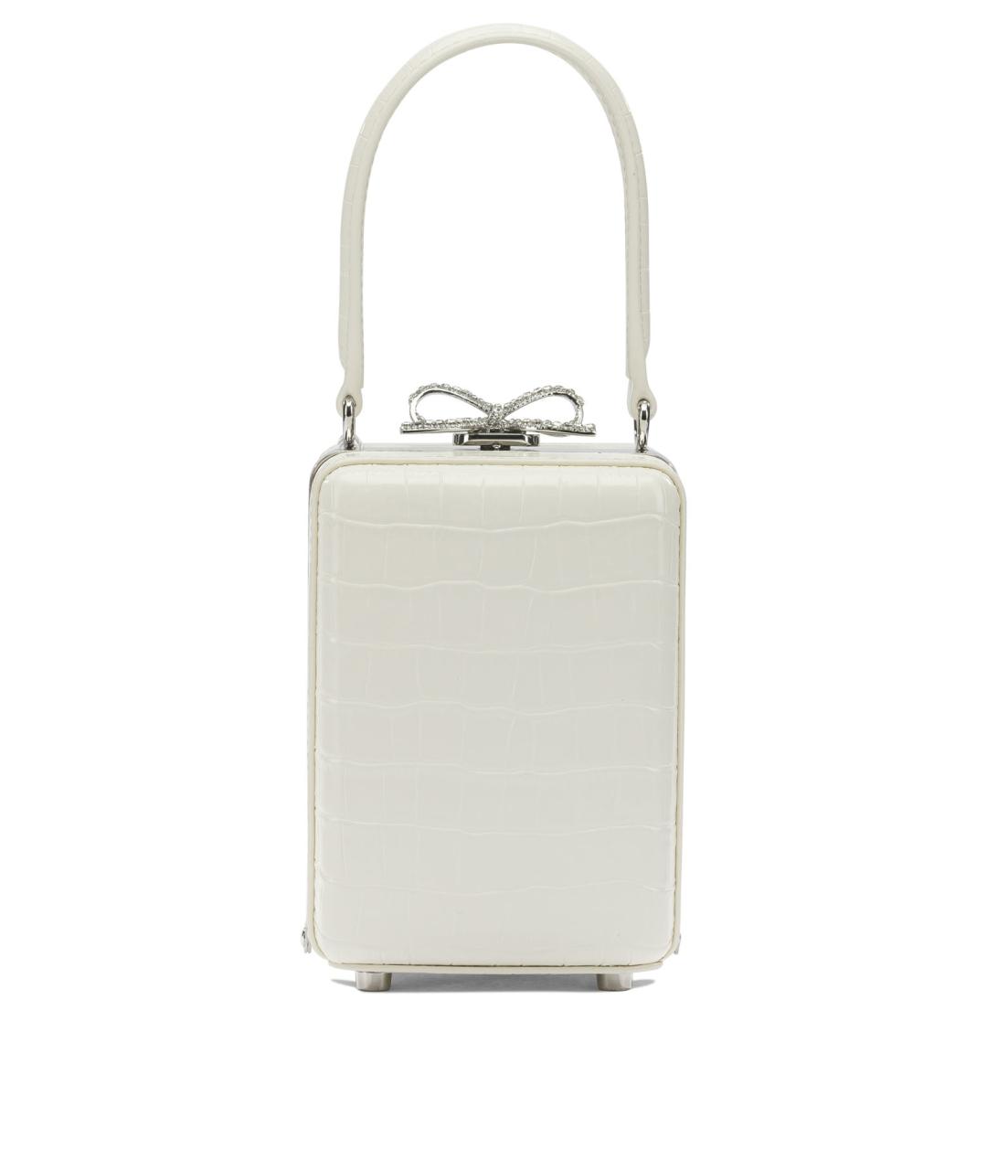 SELF-PORTRAIT Белая кожаная сумка с короткими ручками, фото 1