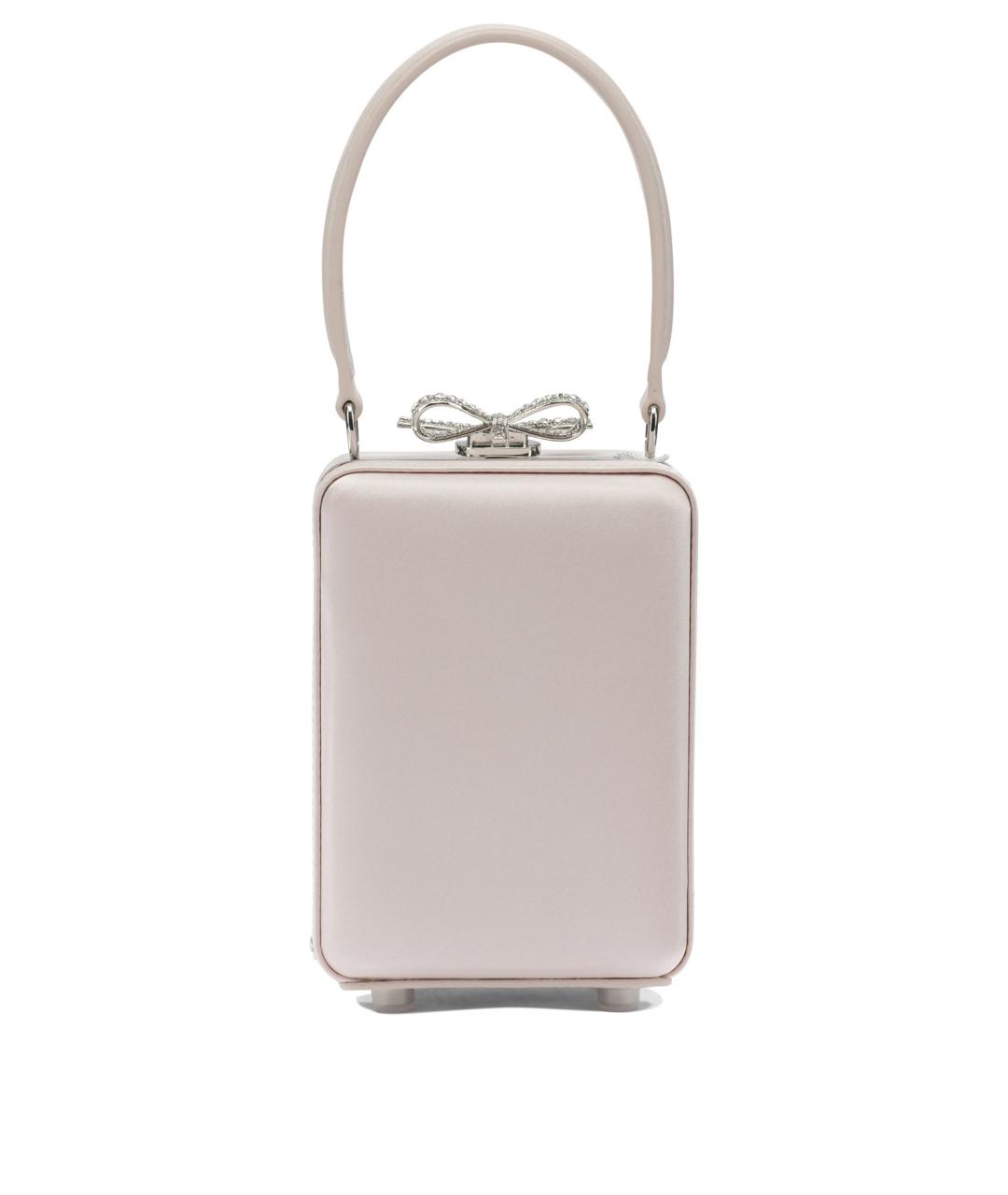 SELF-PORTRAIT Розовая синтетическая сумка с короткими ручками, фото 3