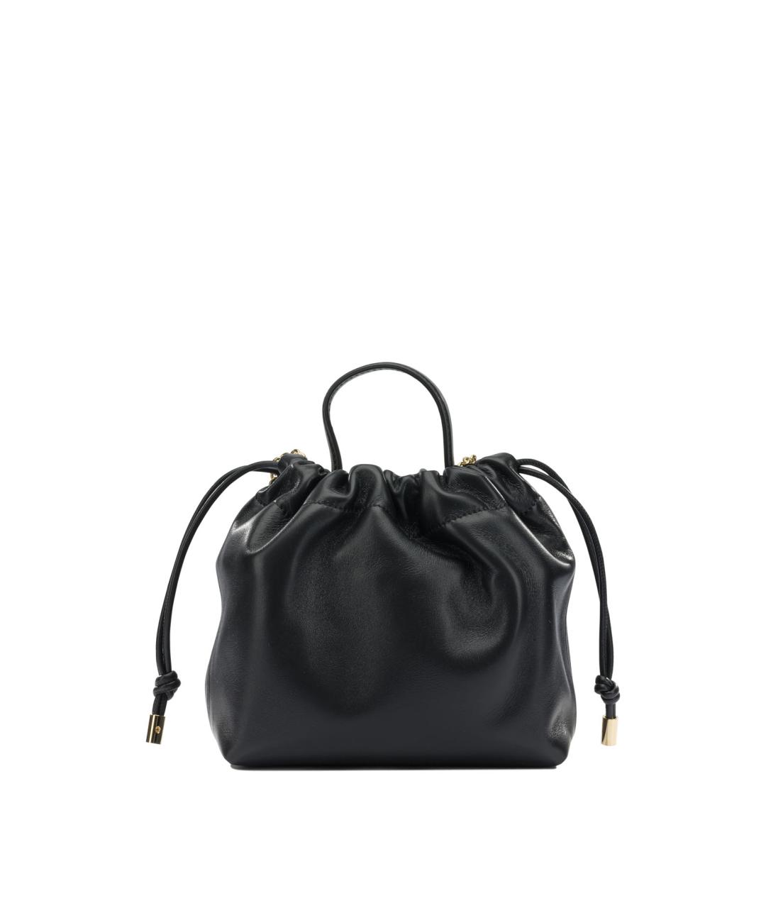 CHLOE Черная кожаная сумка с короткими ручками, фото 3