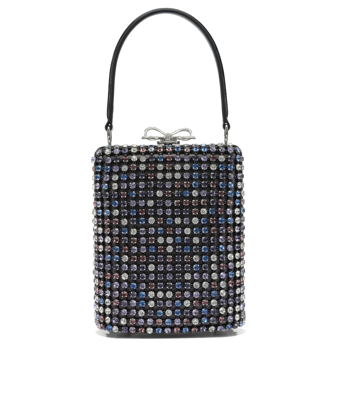 SELF-PORTRAIT Черная синтетическая сумка с короткими ручками, фото 1