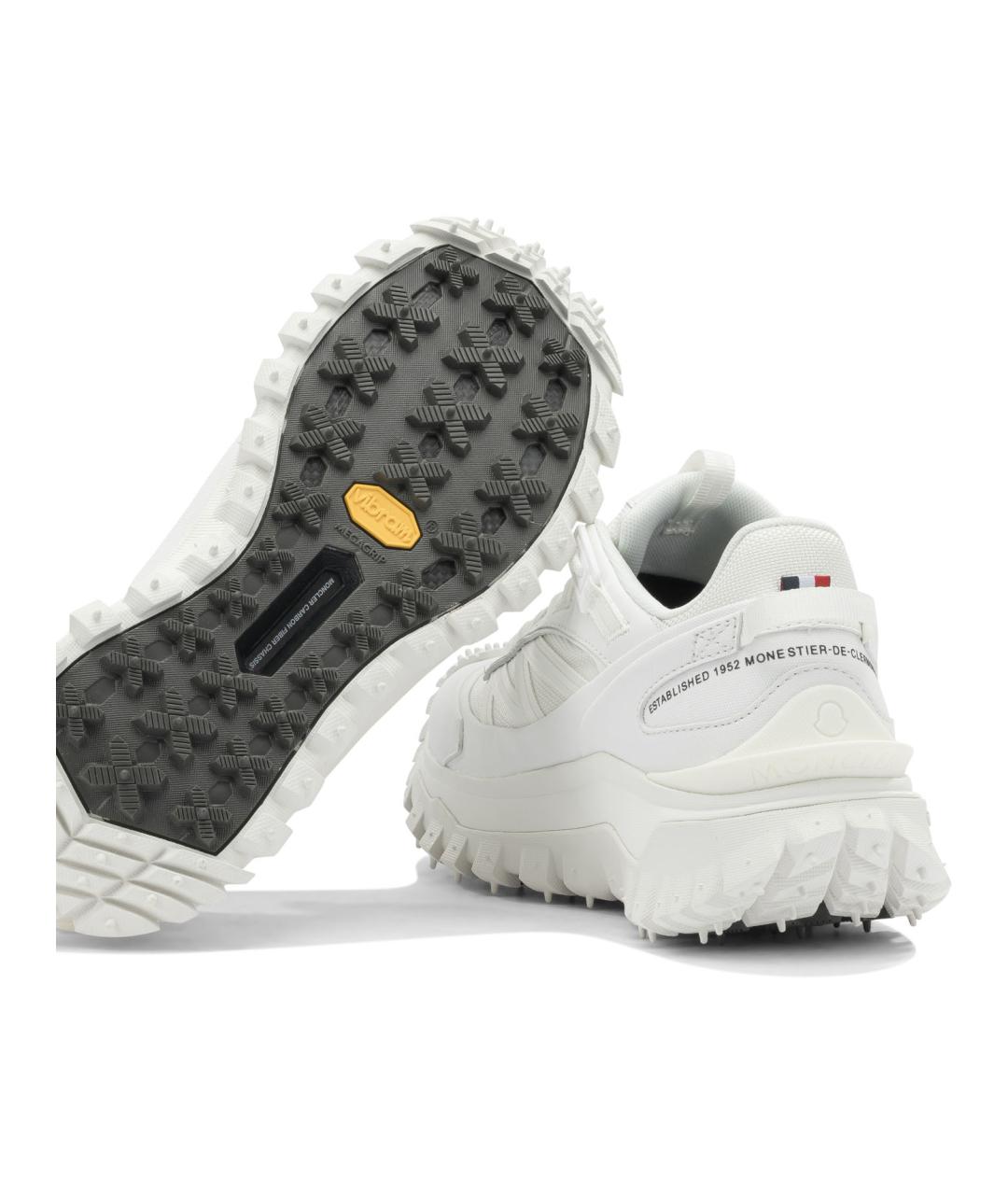 MONCLER Белые синтетические кроссовки, фото 5