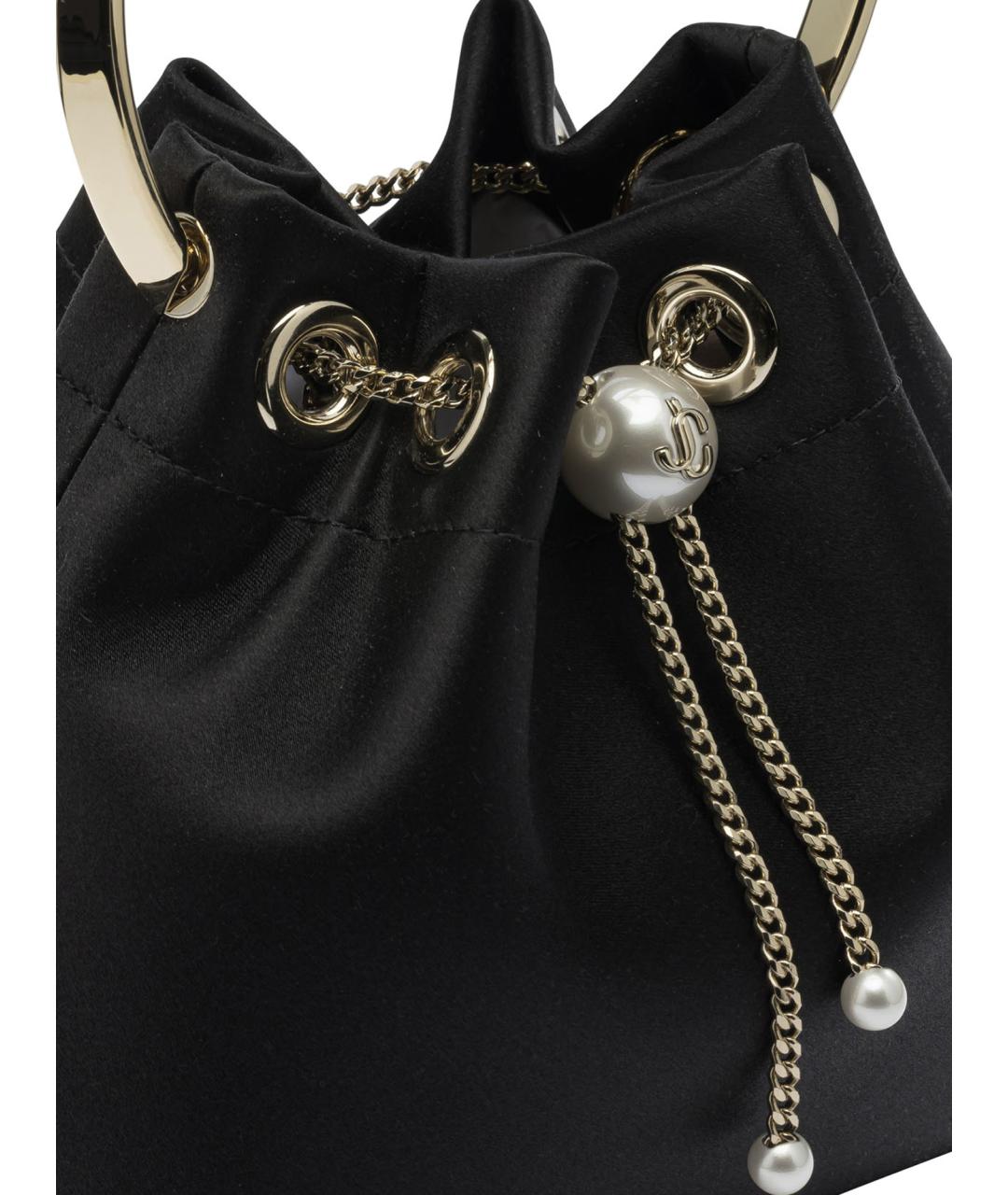 JIMMY CHOO Черная сумка с короткими ручками, фото 4