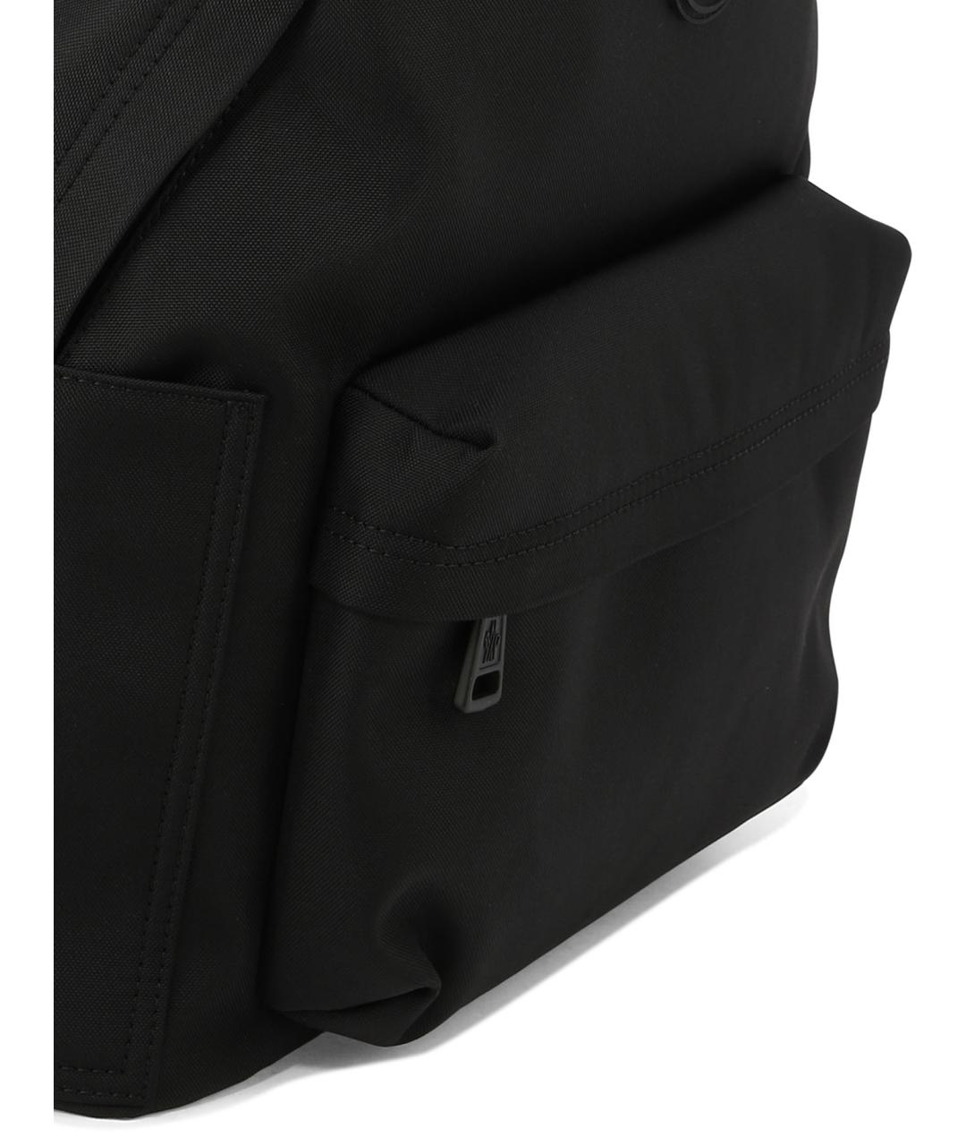 MONCLER Черный синтетический рюкзак, фото 4