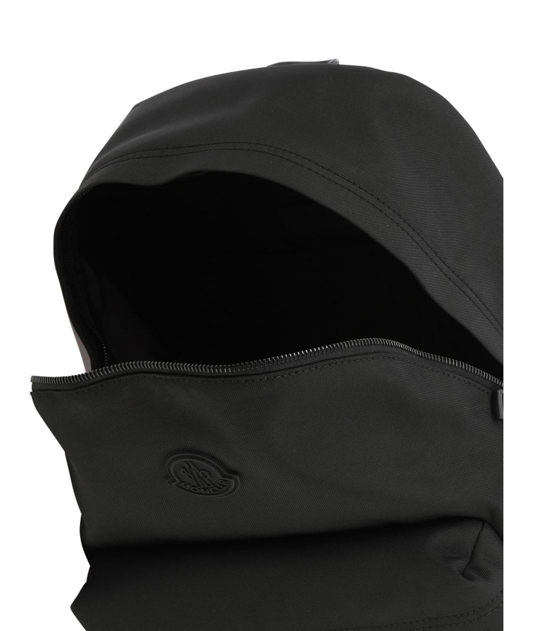 MONCLER Черный синтетический рюкзак, фото 5