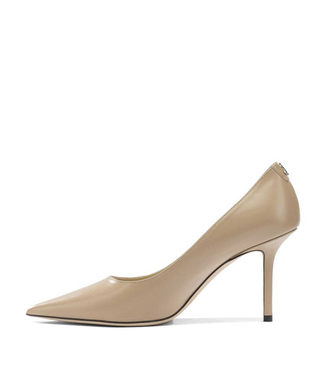 JIMMY CHOO Бежевые кожаные туфли, фото 3