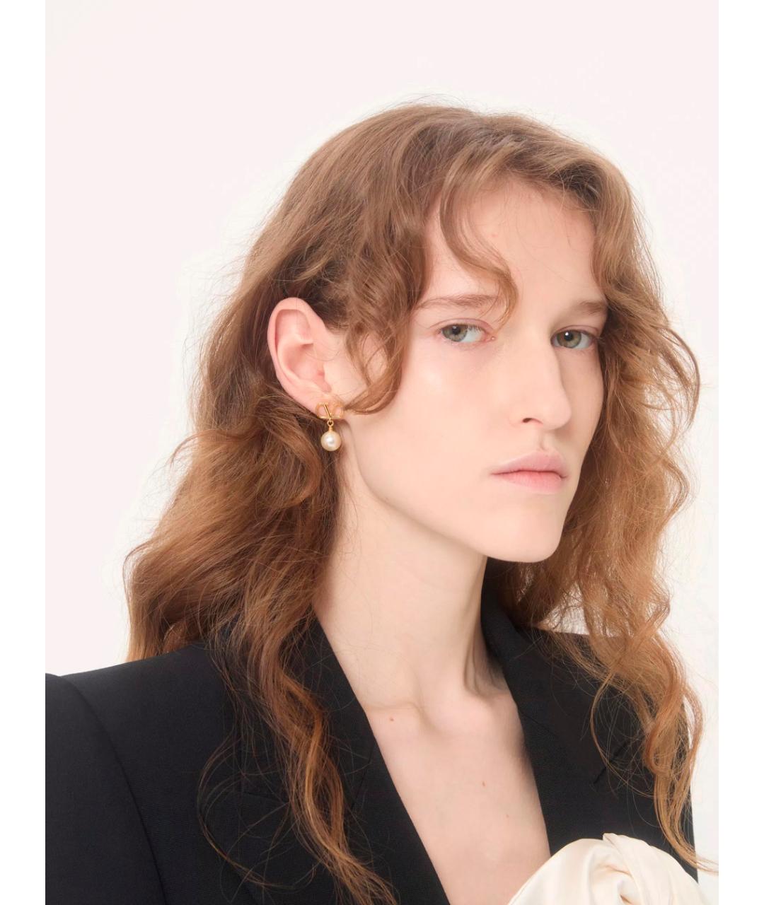 VALENTINO Золотые металлические серьги, фото 3