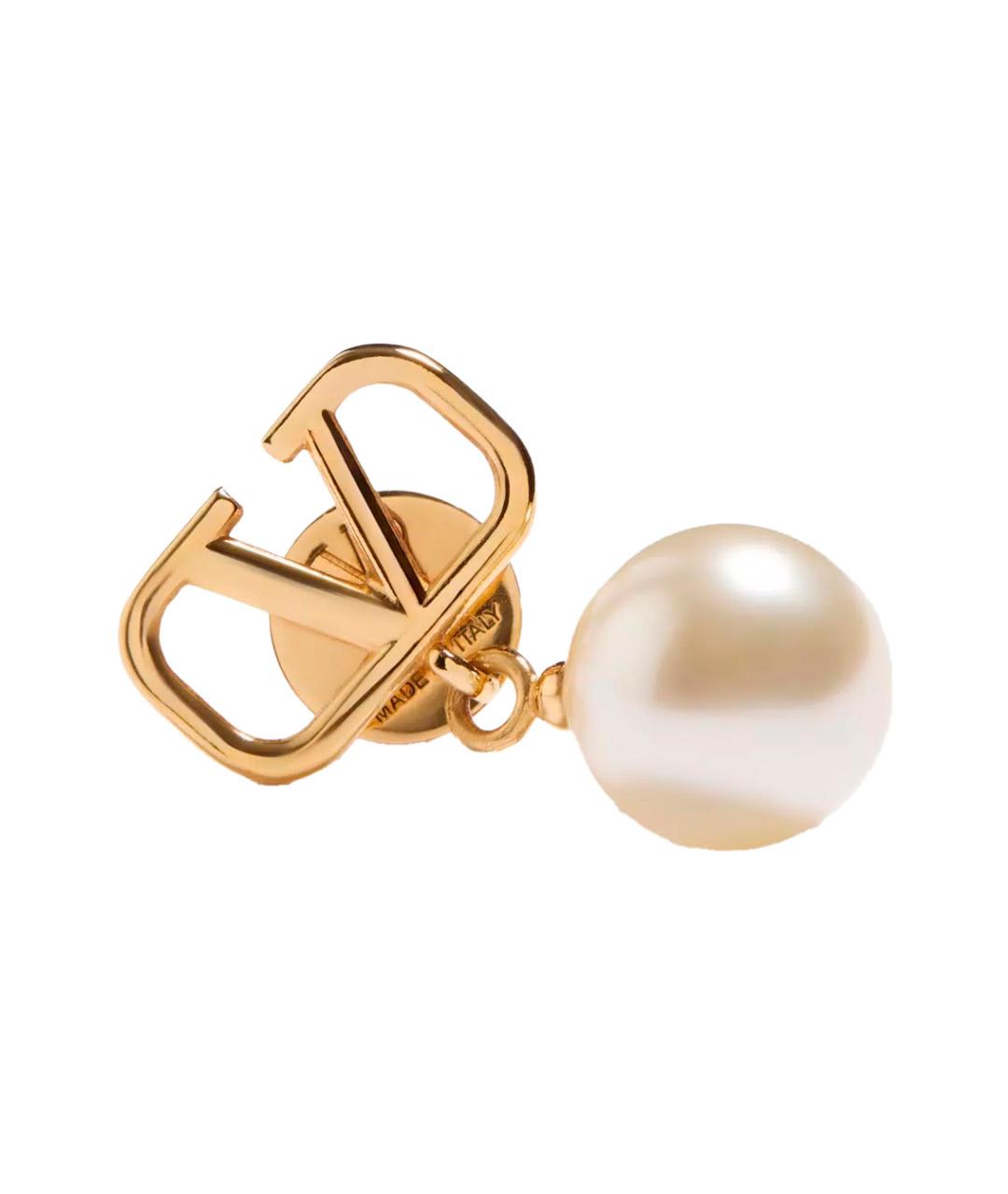 VALENTINO Золотые металлические серьги, фото 2