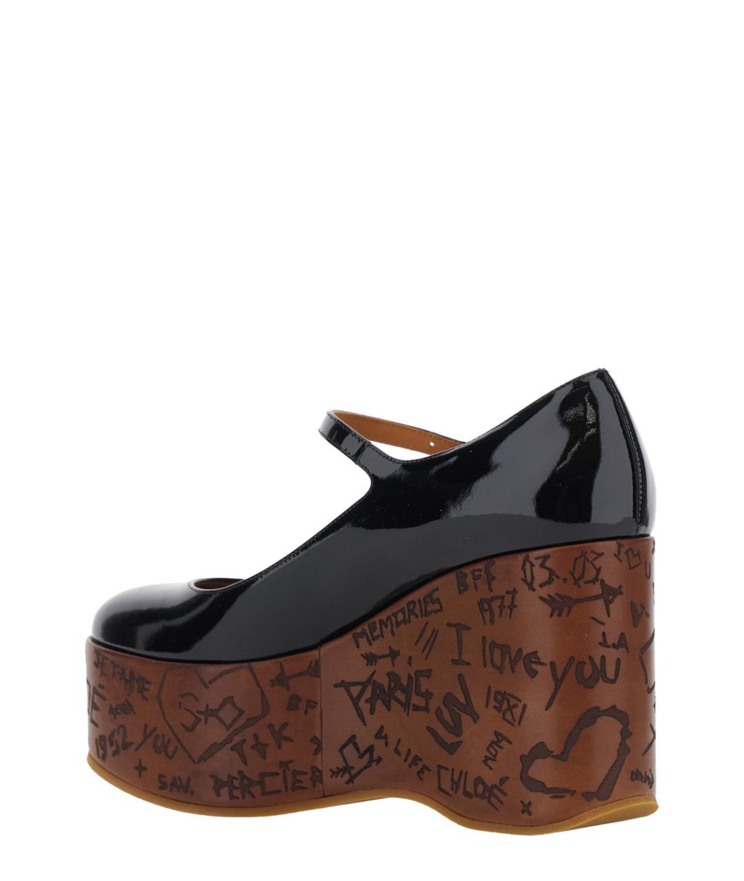 CHLOE Черные кожаные эспадрильи, фото 3