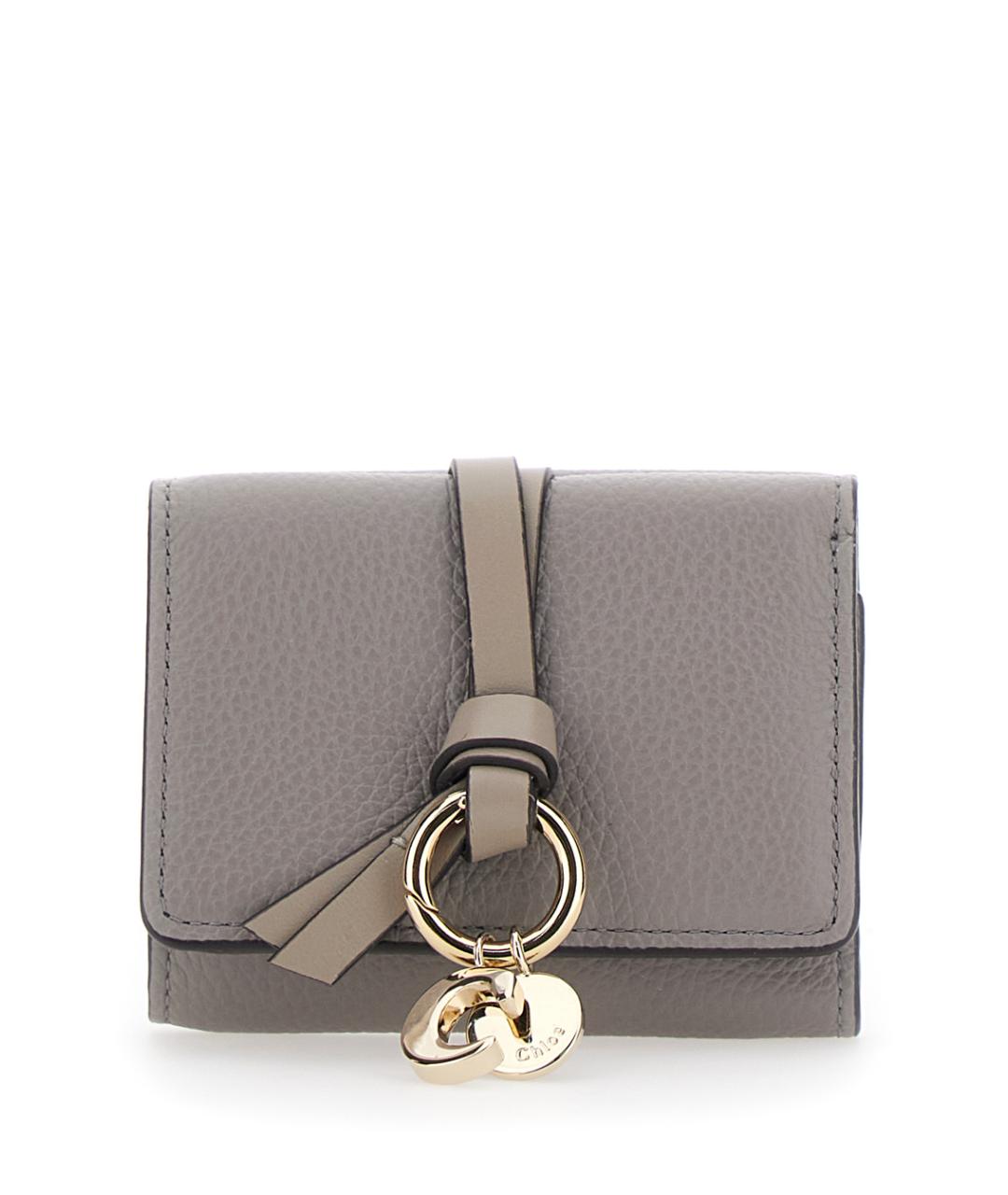 CHLOE Серый кожаный кошелек, фото 1