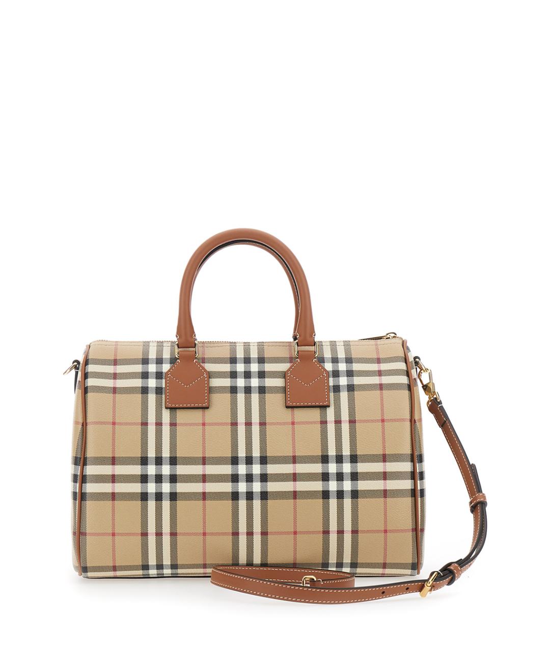 BURBERRY Бежевая сумка с короткими ручками, фото 2