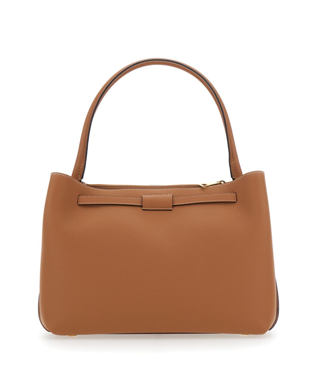 TOD'S Коричневая кожаная сумка с короткими ручками, фото 2