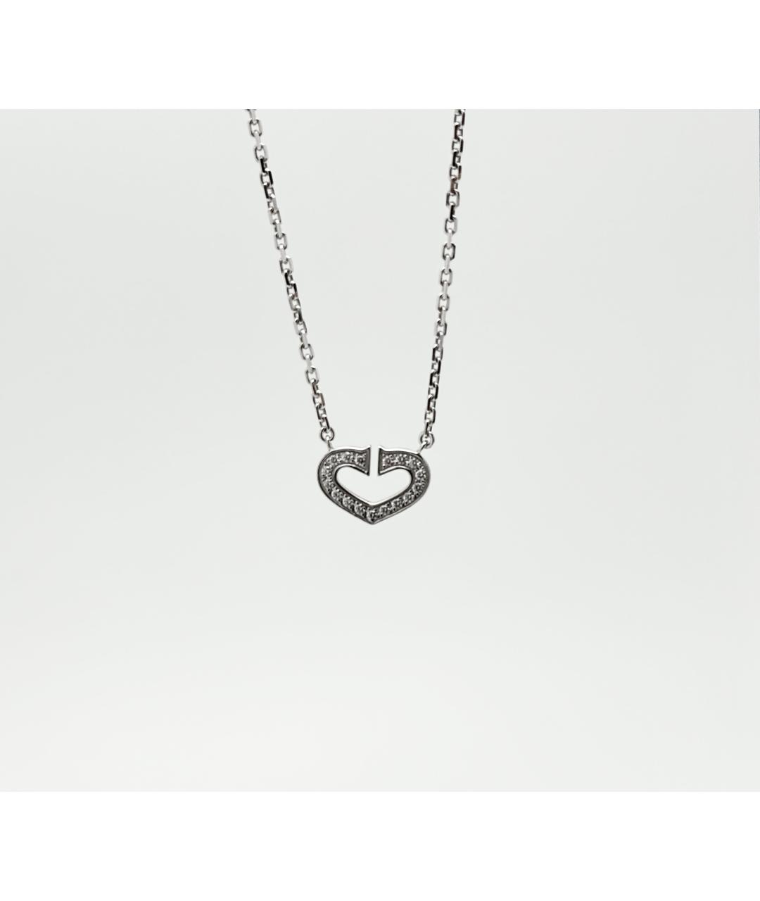 CARTIER Серебряное колье из белого золота, фото 4