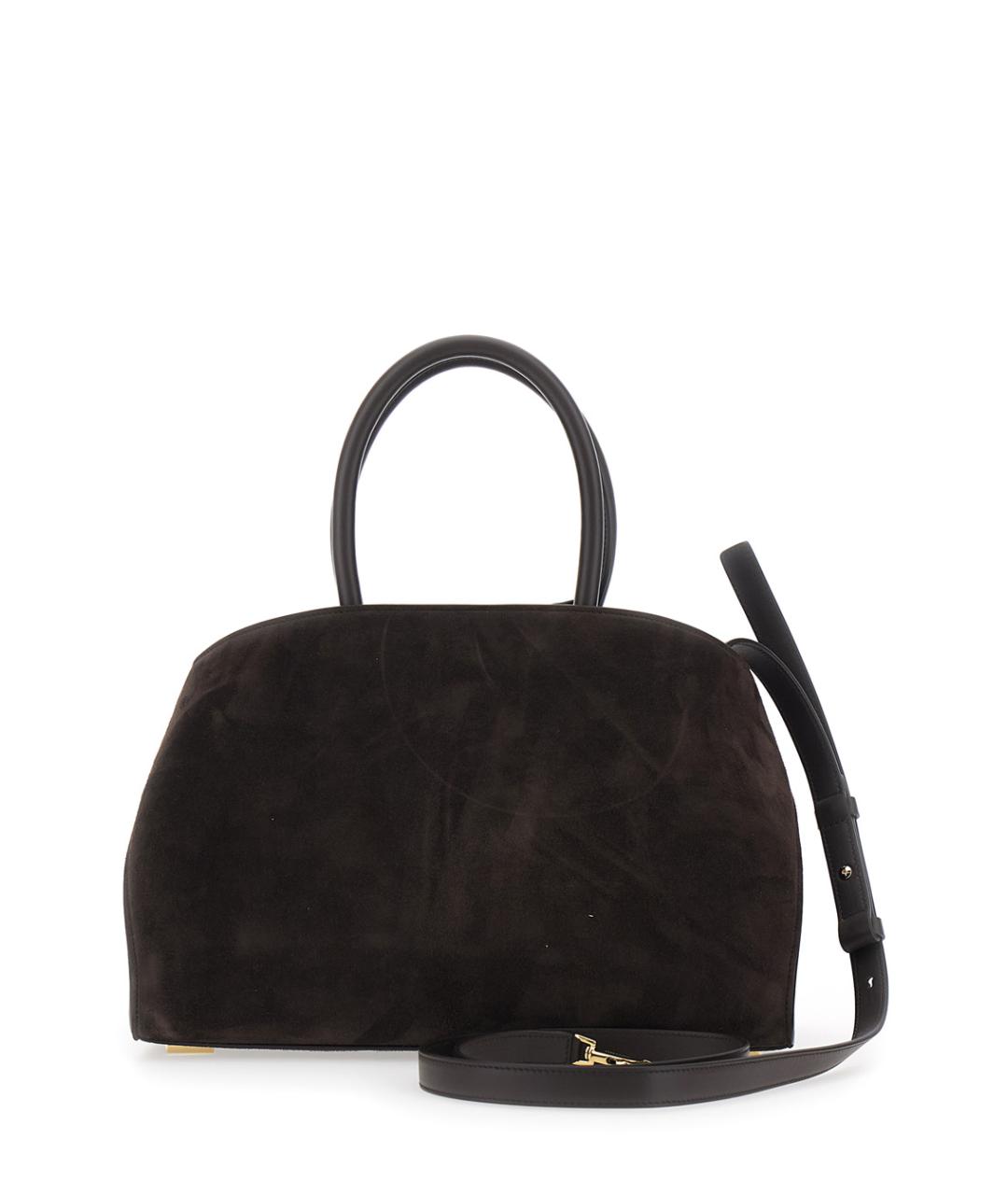 FERRAGAMO Коричневая кожаная сумка тоут, фото 2