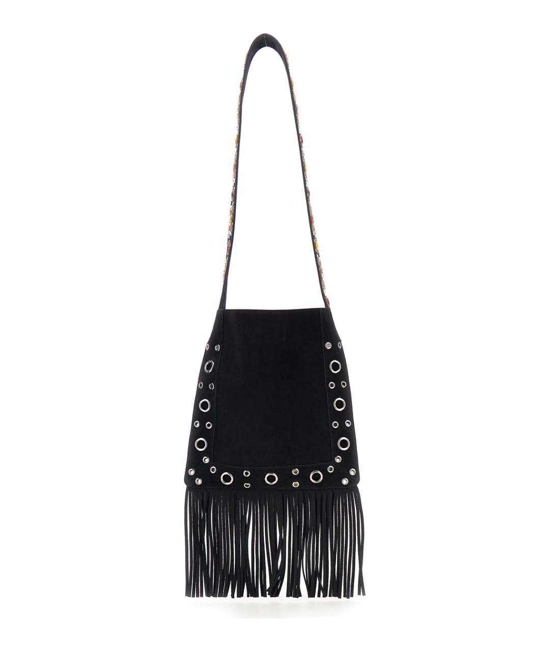 VALENTINO Черная замшевая сумка через плечо, фото 2