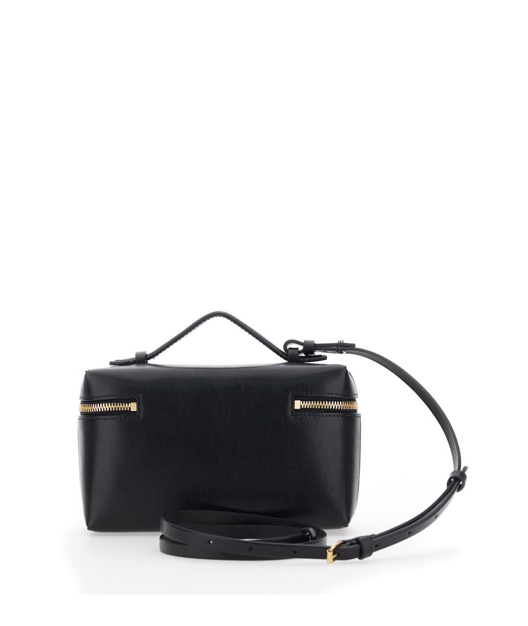 VICTORIA BECKHAM Черная кожаная сумка через плечо, фото 2