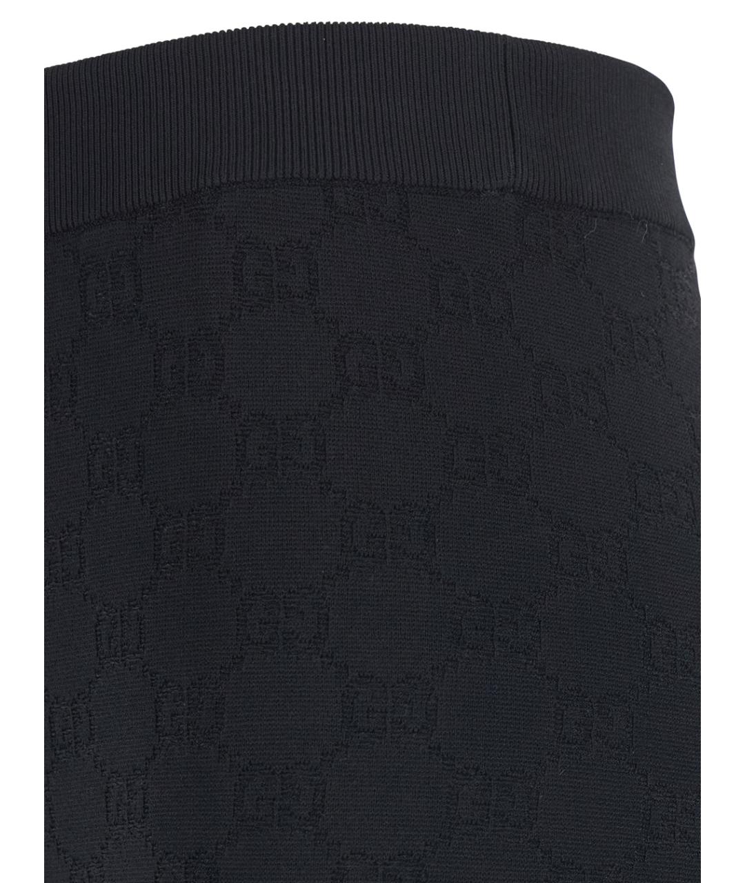 GUCCI Черные вискозные прямые брюки, фото 3