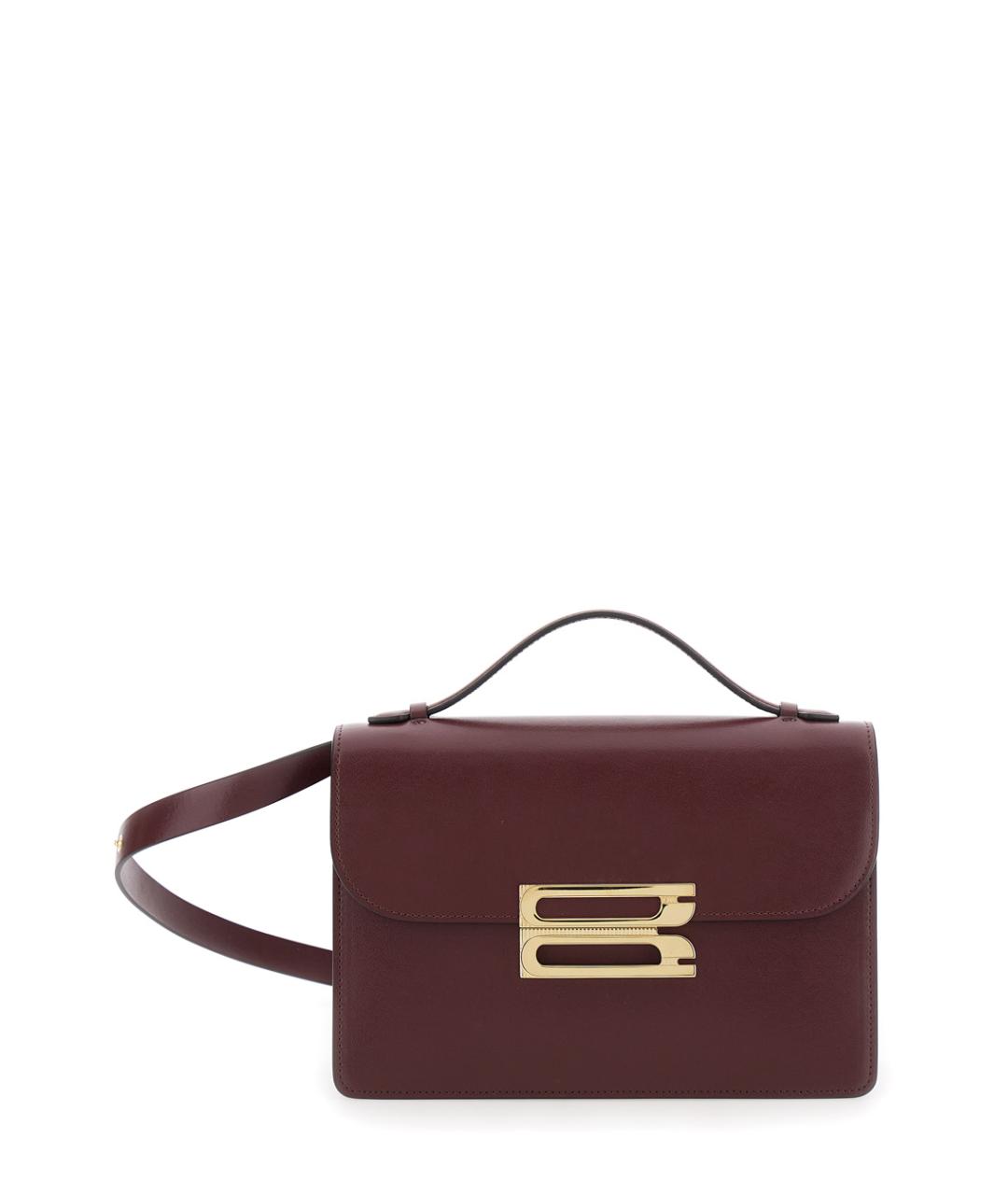 VICTORIA BECKHAM Бордовая кожаная сумка через плечо, фото 1