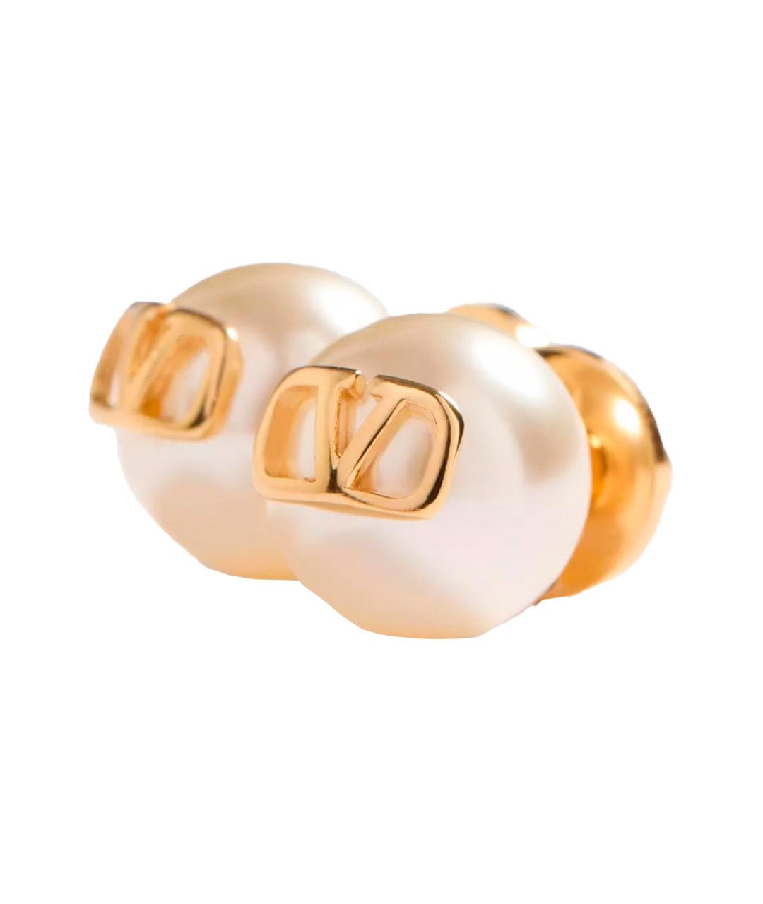 VALENTINO Золотые металлические серьги, фото 2